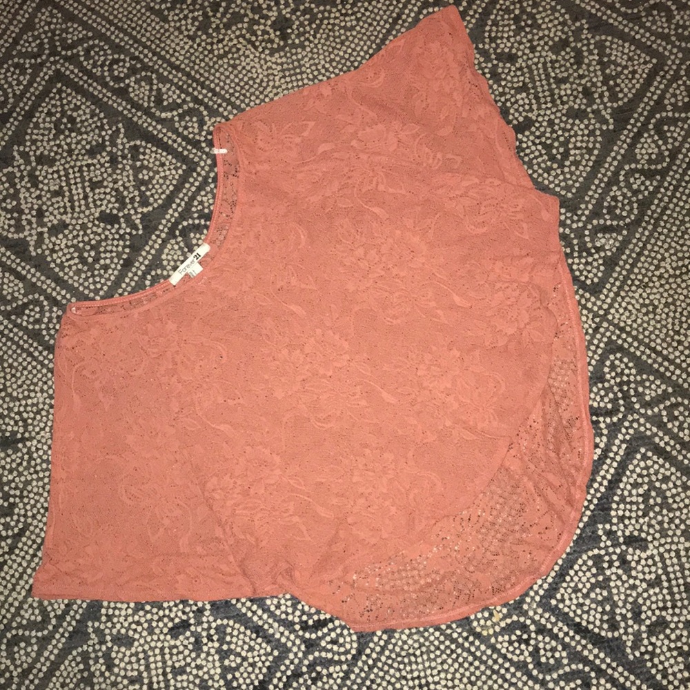 Sheer lace top